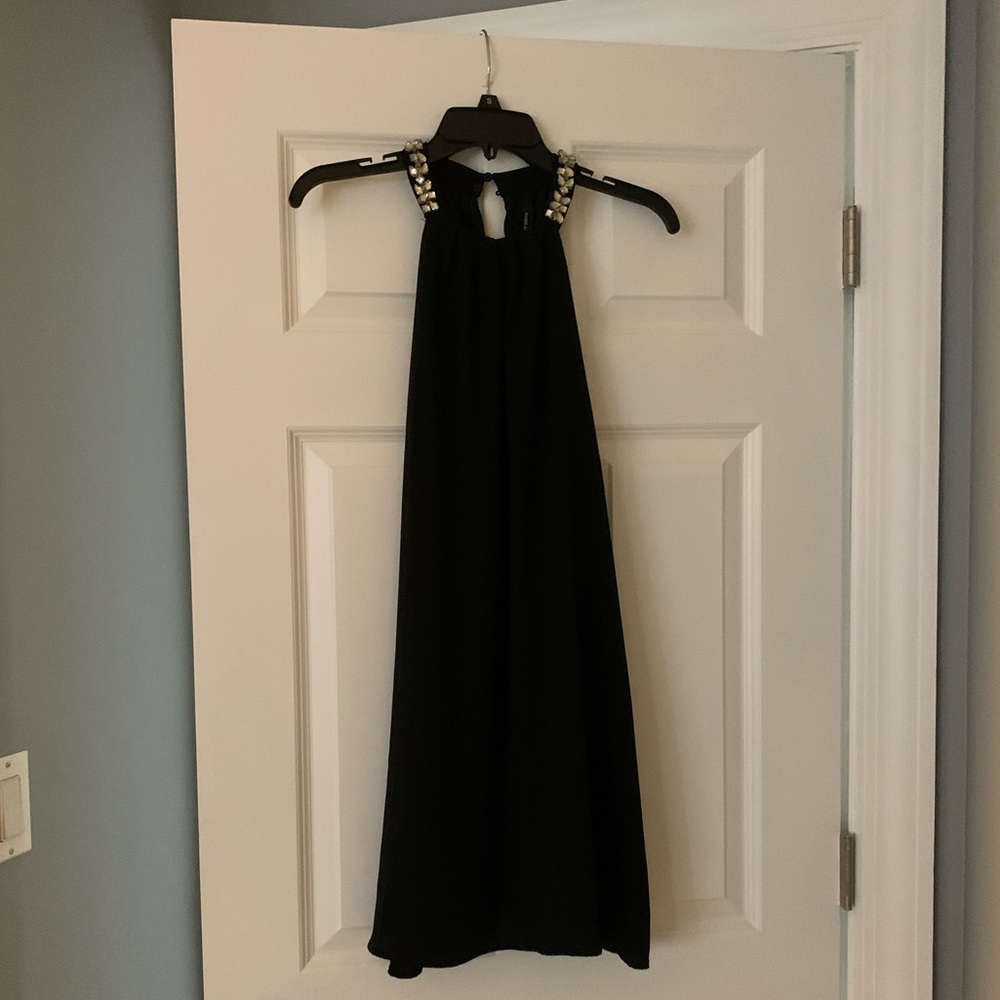 Black mini dress